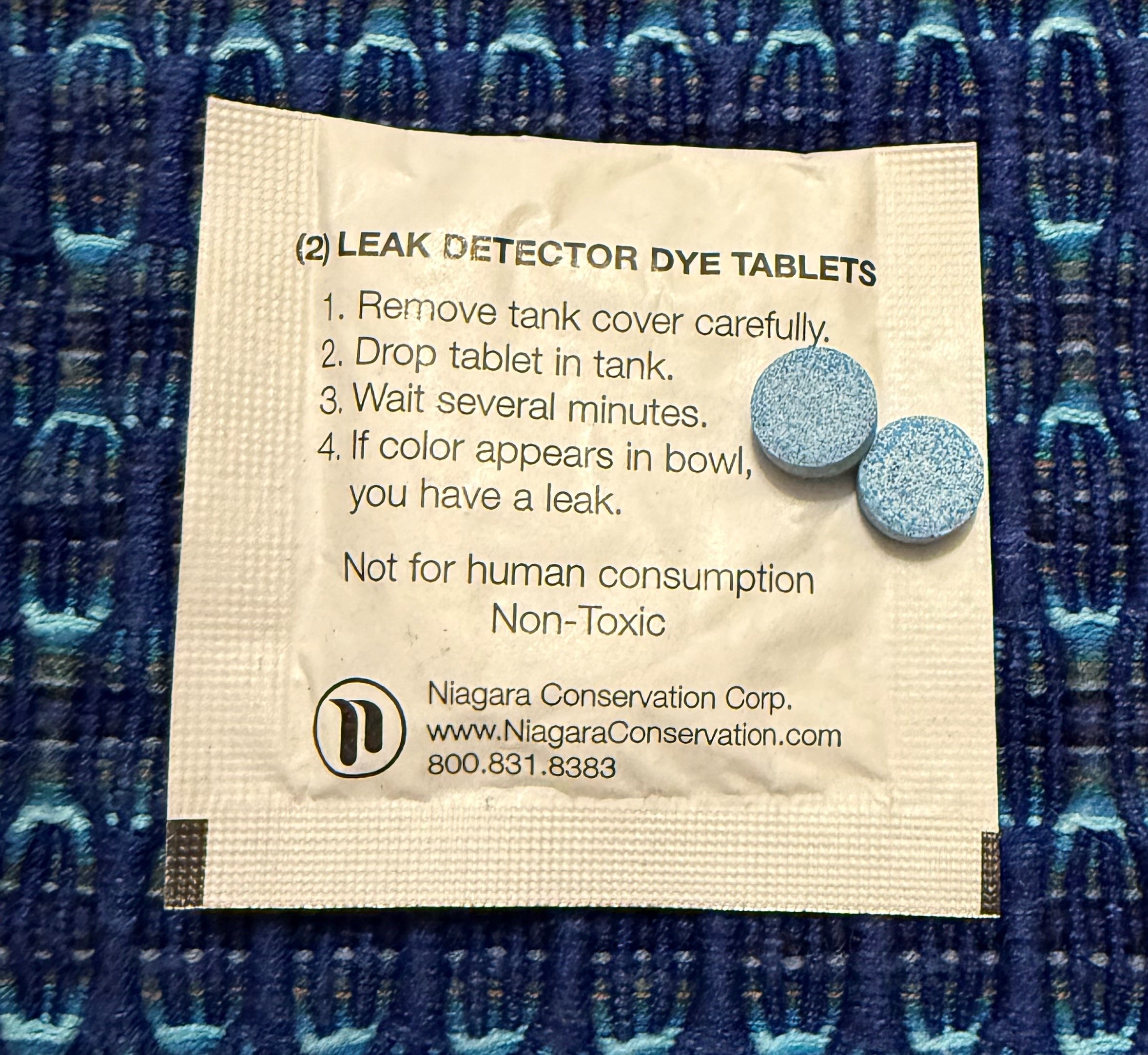 Moisture Detection Tablets